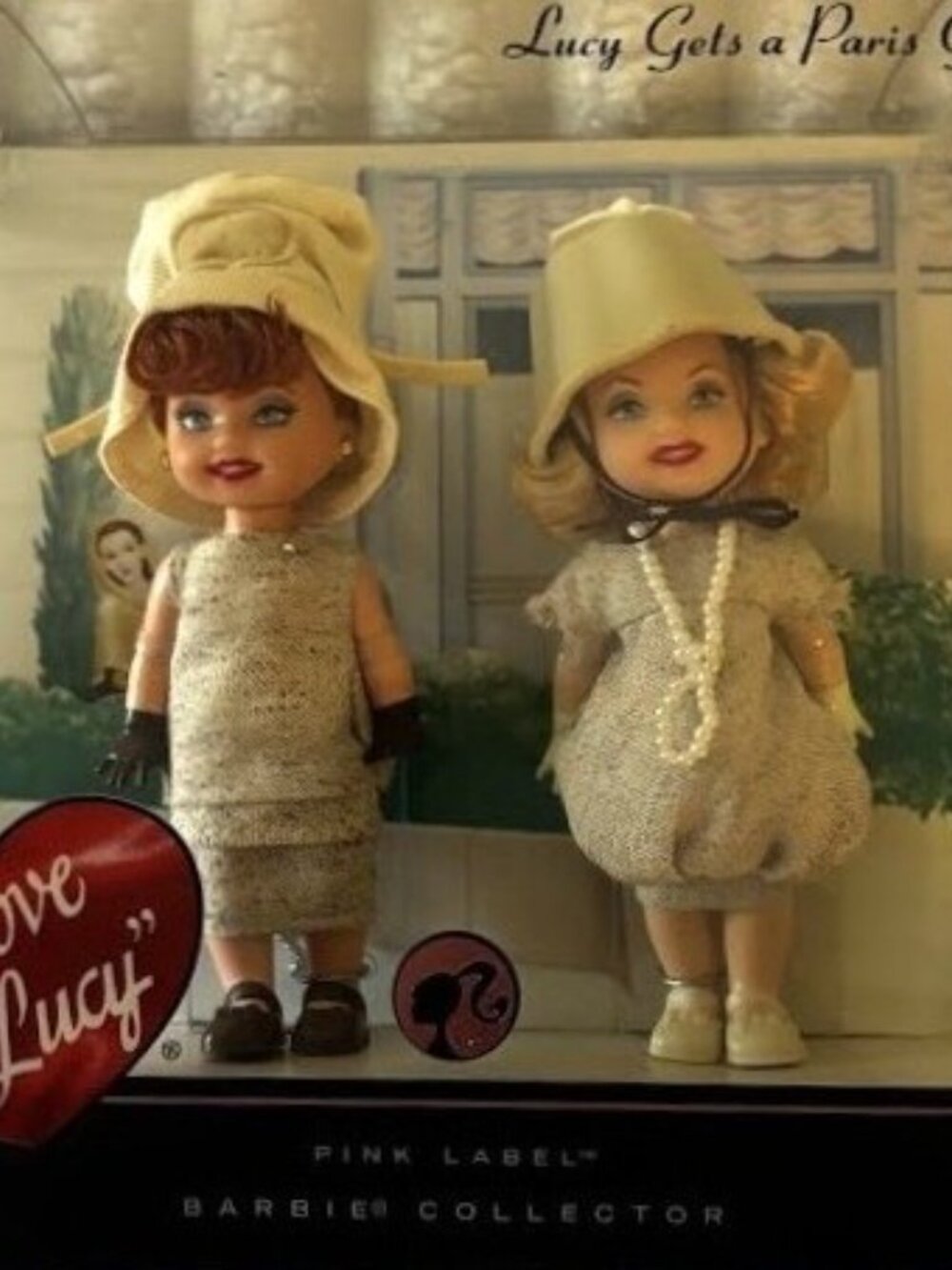 Mattel Barbie Pink Label I Love Lucy Dolls Set “Lucy Gets A Paris Gown”